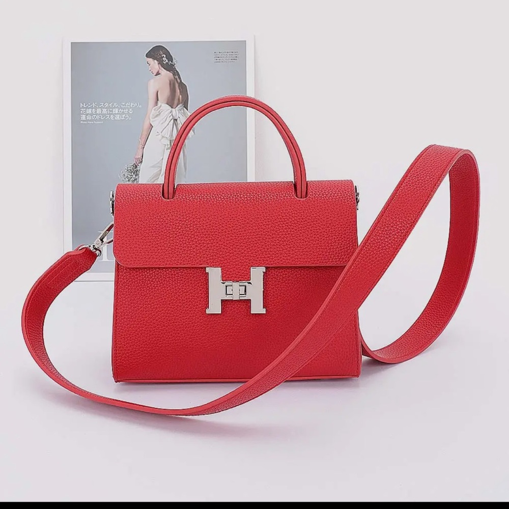 Elegant Red Designer Handbag